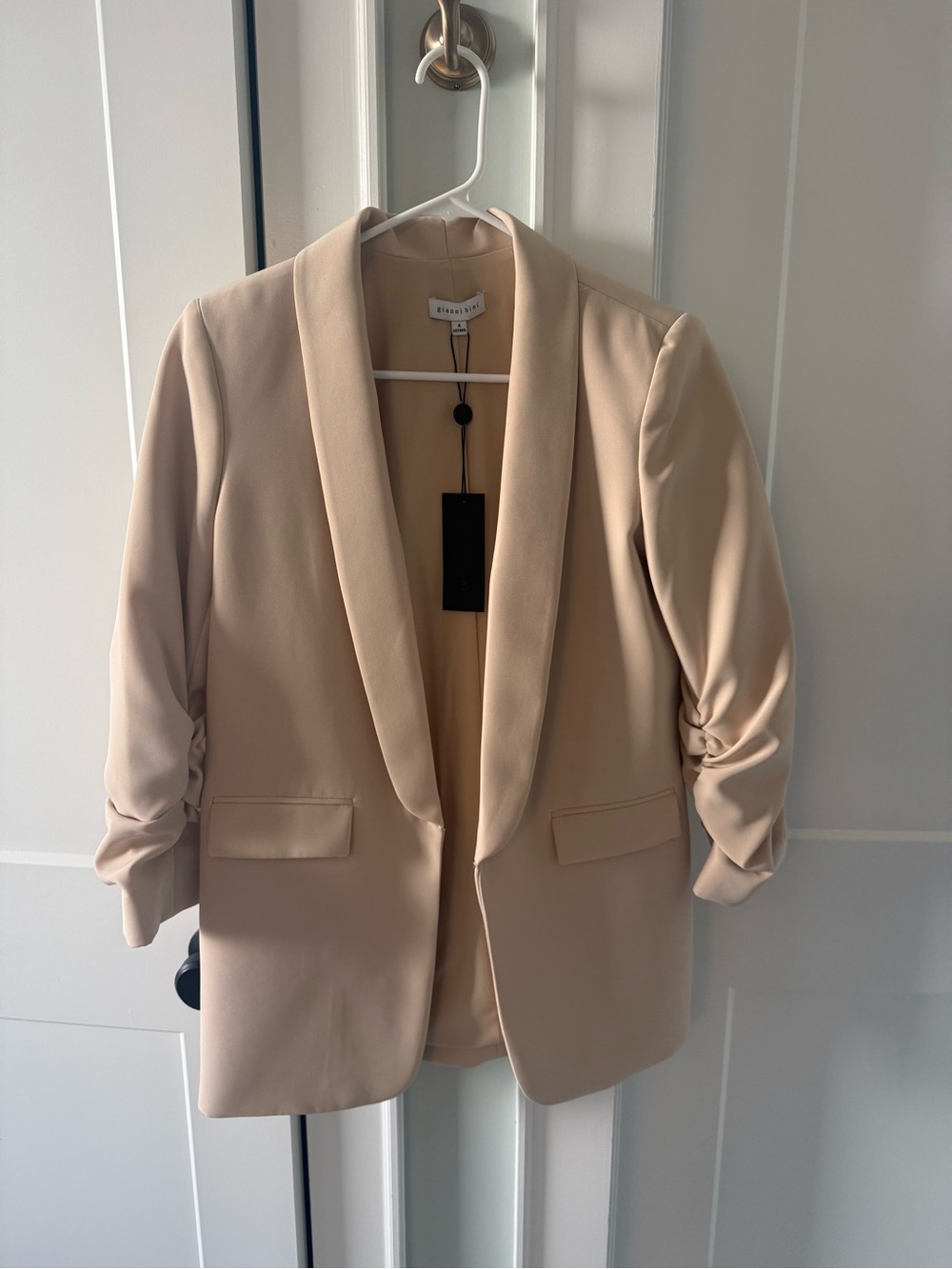 Gianni Bini New Womens Ecru Shawl Collar Blazer